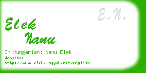 elek nanu business card
